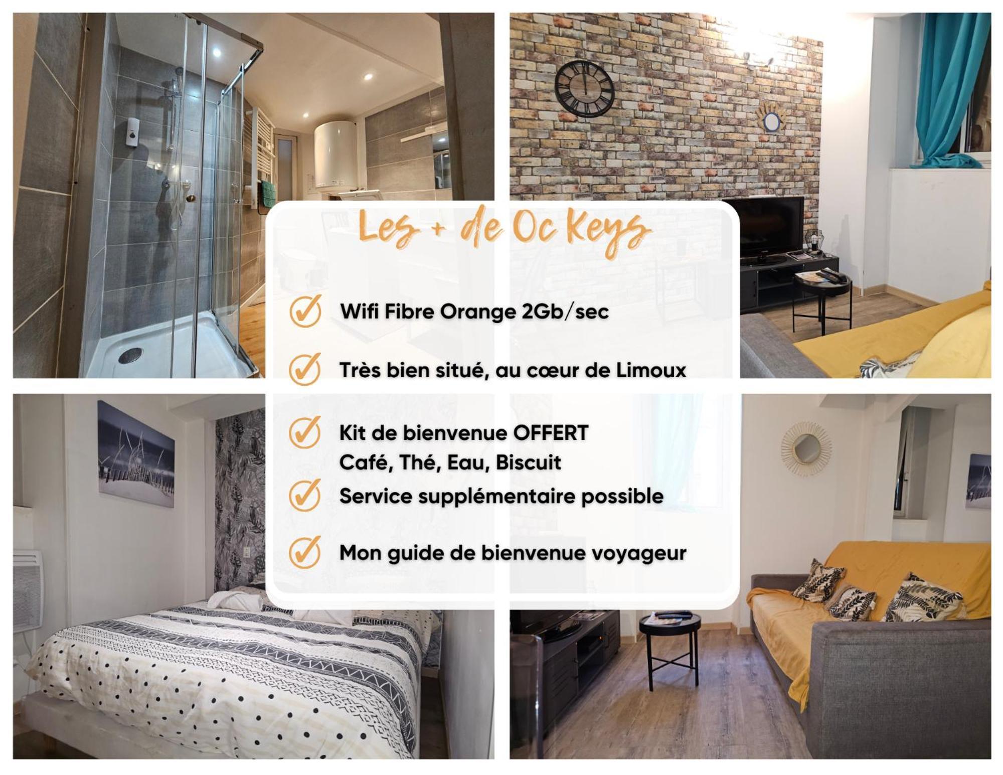 Le Cathare-Limoux-Wifi-Parking Free-Oc-Keys Apartment Ngoại thất bức ảnh